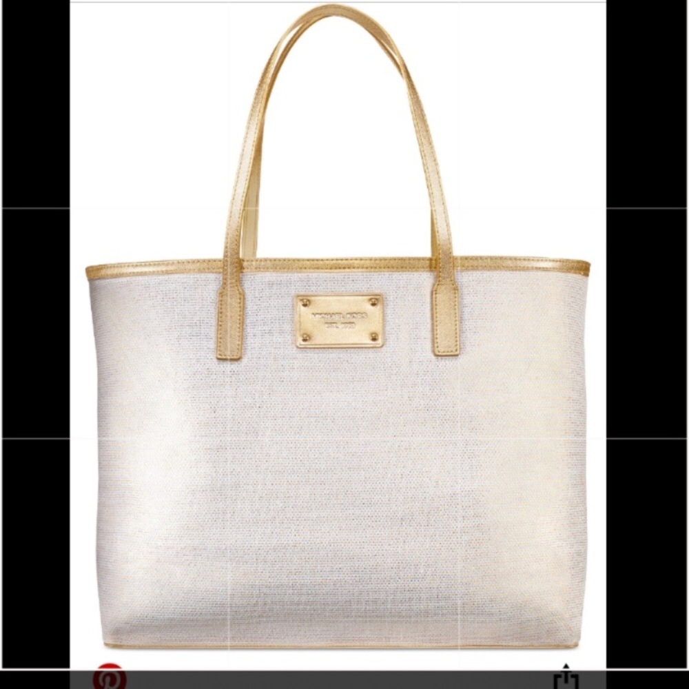 Michael Kors canvas tote bag